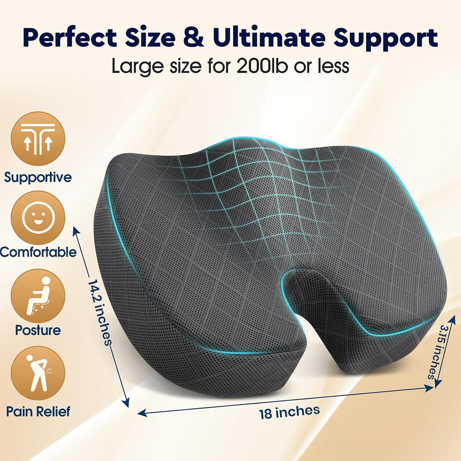Bantal Duduk Memory Foam - foto 2